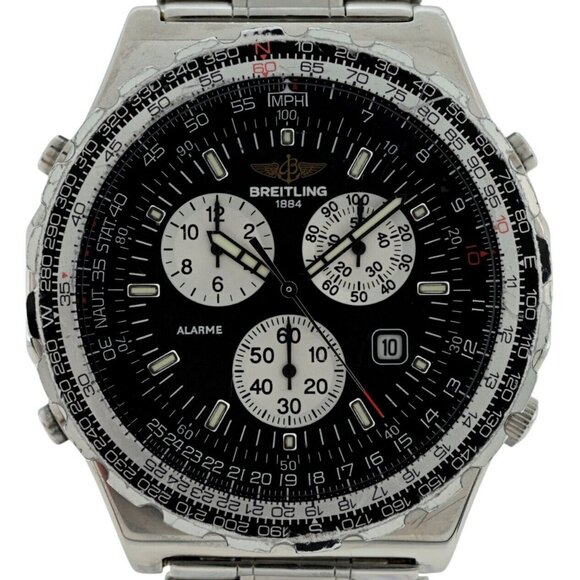 Breitling 42mm Men's Navitimer Jupiter Pilot Alarme Chrono Watch - Picture 6 of 7
